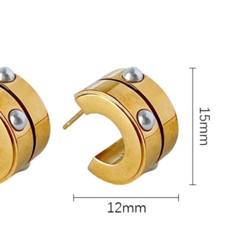 Huggie Chunky hoops - Picture 6 of 6